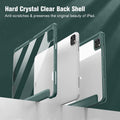 Premium Dark Green iPad Pro 11 Soft TPU Smart Case with Pencil Holder