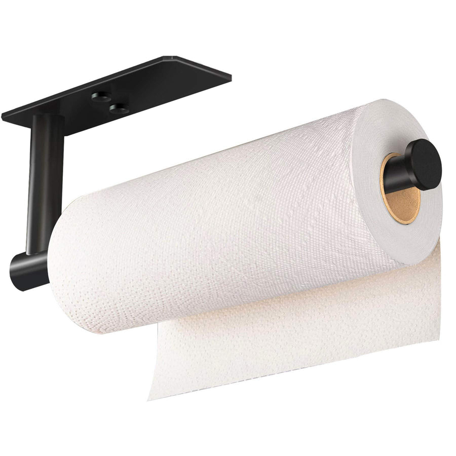 SUS 304 Stainless Steel Paper Towel Holder, 30cm, Waterproof, Black - SuperSaverAU - view 1