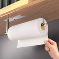 SUS 304 Stainless Steel Paper Towel Holder, 30cm, Waterproof, Wall Mount, Silver - SuperSaverAU - view 2