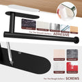 Black Paper Towel Holder 30cm - Waterproof SUS 304 Stainless Steel, Wall Mount - SuperSaverAU - view 3