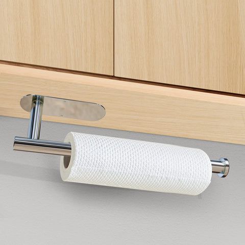 SUS 304 Stainless Steel Paper Towel Holder 30cm, Waterproof, Wall Mount, Silver - SuperSaverAU - view 2
