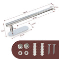 SUS 304 Stainless Steel Paper Towel Holder 30cm, Waterproof, Wall Mount, Silver - SuperSaverAU - view 4