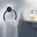 Black Bathroom Towel Ring, SUS304 Stainless Steel, 18cm x 16cm, Easy Install - SuperSaverAU - view 5