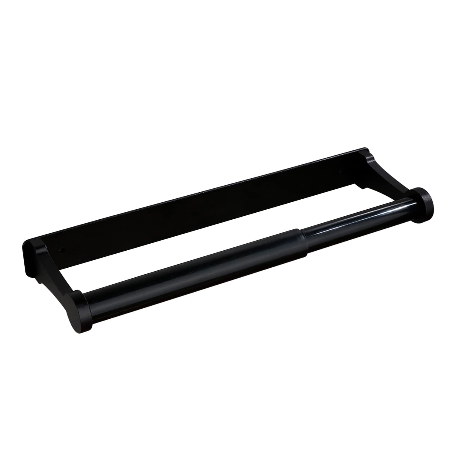 Premium Aluminum Paper Towel Holder, 32.5cm, Retractable, Black, Easy Install - SuperSaverAU - view 1