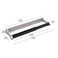 Premium Aluminum Paper Towel Holder, 32.5cm, Retractable, Wall Mount, Silver - SuperSaverAU - view 3