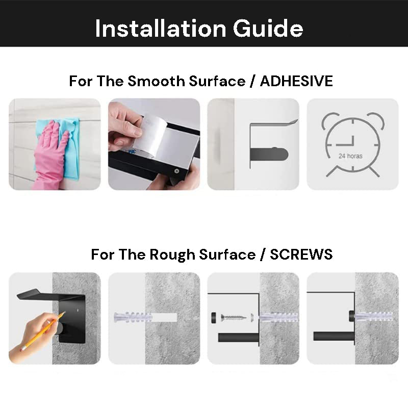 Premium Aluminum Paper Towel Holder, 32.5cm, Retractable, Wall Mount, Silver - SuperSaverAU - view 6