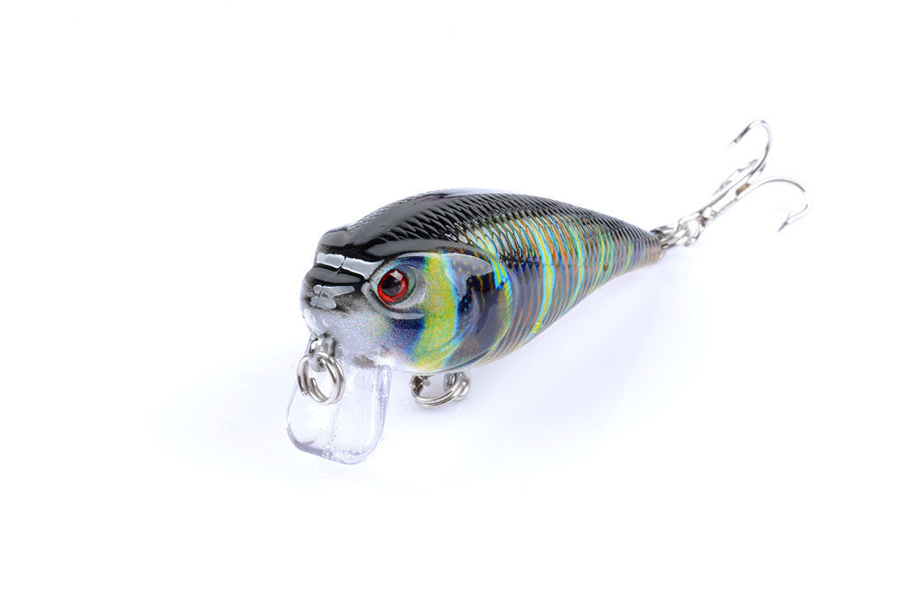 Durable ABS 5.5cm Popper Crank Bait Fishing Lure Set - 4 Colors, Sharp Hooks - SuperSaverAU - view 4