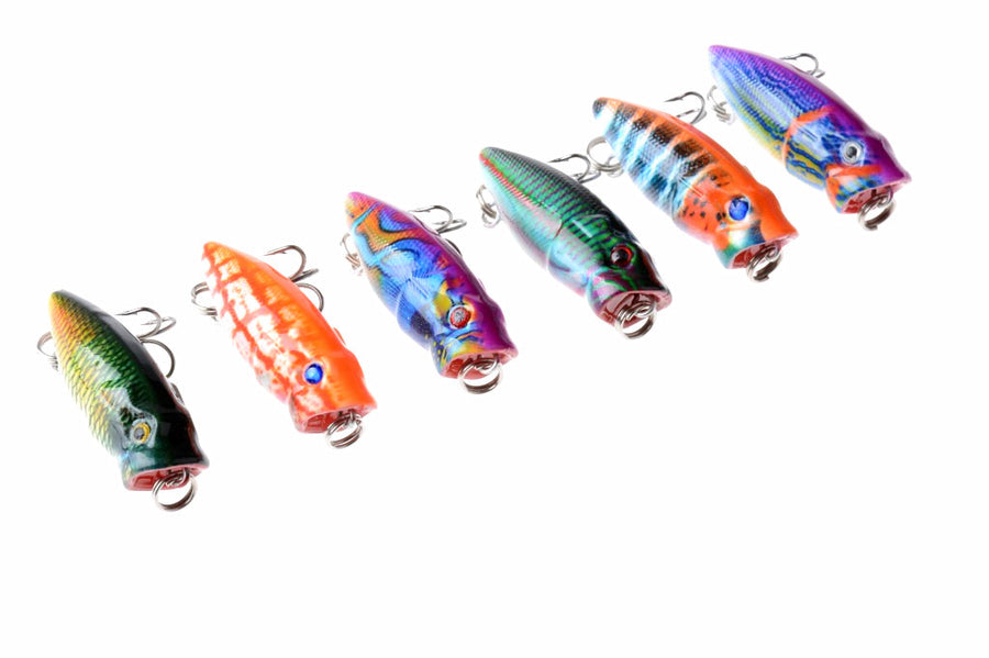 6X 3.5cm Durable ABS Hard Plastic Fishing Lures with Sharp Hooks for Saltwater/Freshwater - SuperSaverAU - view 1