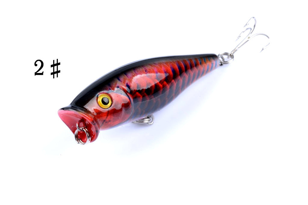 7.5cm Durable ABS Hard Plastic Fishing Lures - 5 Pack with Sharp Hooks
