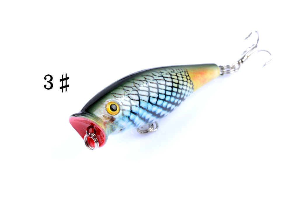 7.5cm Durable ABS Hard Plastic Fishing Lures - 5 Pack with Sharp Hooks