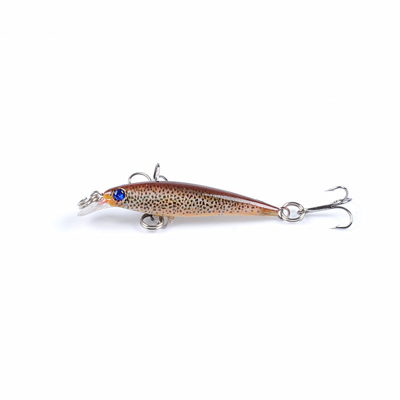 6x Popper 5cm Minnow Fishing Lure, Durable ABS, Sharp Hooks, Fresh/Saltwater - SuperSaverAU - view 1