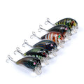 6x Popper Fishing Lures 5cm, Durable ABS, Sharp Hooks, Fresh/Saltwater - SuperSaverAU - view 1