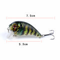 6x Popper Fishing Lures 5cm, Durable ABS, Sharp Hooks, Fresh/Saltwater - SuperSaverAU - view 2