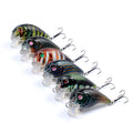 6x Popper Fishing Lures 5cm, Durable ABS, Sharp Hooks, Fresh/Saltwater - SuperSaverAU - view 5
