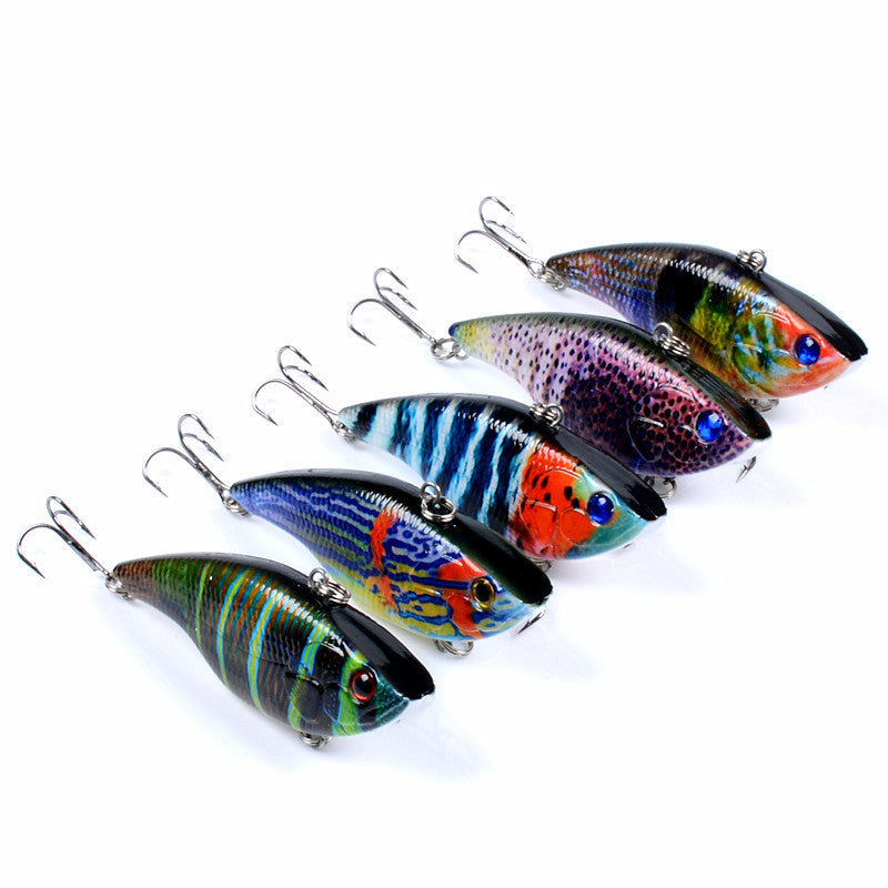 5X Popper Fishing Lures 7.2cm 14.2g for Freshwater & Saltwater Tackle