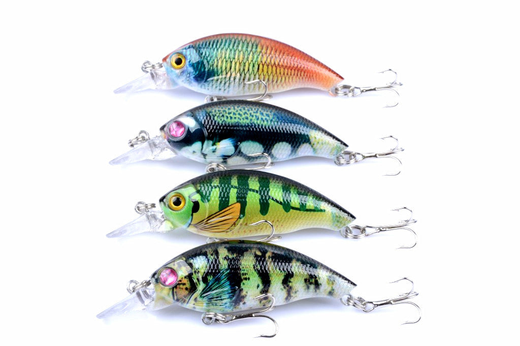 Durable ABS 7.5cm Popper Crank Bait Fishing Lure 4 Colors for Saltwater/Freshwater - SuperSaverAU - view 2