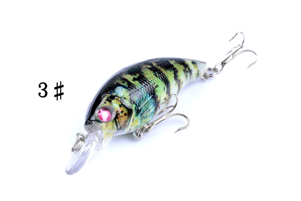 Durable ABS 7.5cm Popper Crank Bait Fishing Lure 4 Colors for Saltwater/Freshwater - SuperSaverAU - view 4