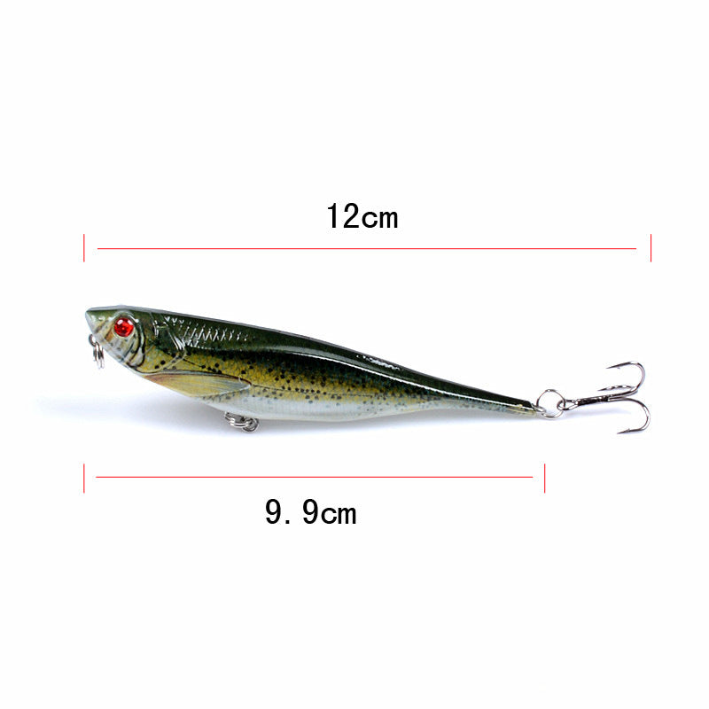 9x 9.9CM Durable ABS Hard Bait Fishing Lures with Sharp Hooks for Fresh/Saltwater