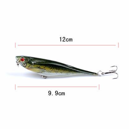 9x 9.9CM Durable ABS Hard Bait Fishing Lures with Sharp Hooks for Fresh/Saltwater