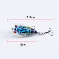 4x 5cm Durable ABS Hard Plastic Fishing Lures with Sharp Hooks for Saltwater/Freshwater - SuperSaverAU - view 1