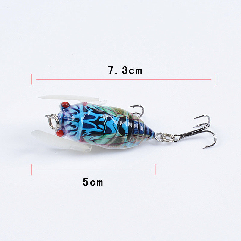 4x 5cm Durable ABS Hard Plastic Fishing Lures with Sharp Hooks for Saltwater/Freshwater - SuperSaverAU - view 1