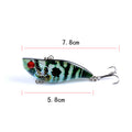 7x 5.8cm Durable ABS Fishing Lures with Sharp Hooks for Fresh/Saltwater - SuperSaverAU - view 2