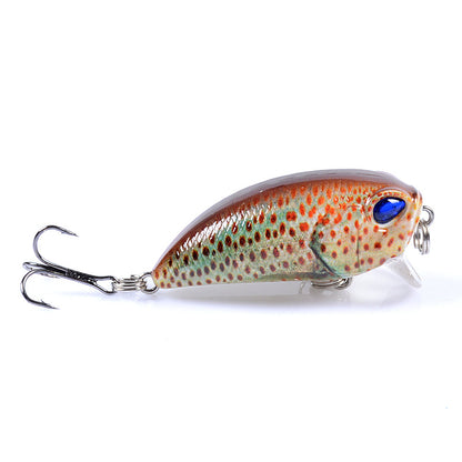 6x 5.1cm Durable ABS Fishing Lures with Sharp Hooks for Fresh/Saltwater