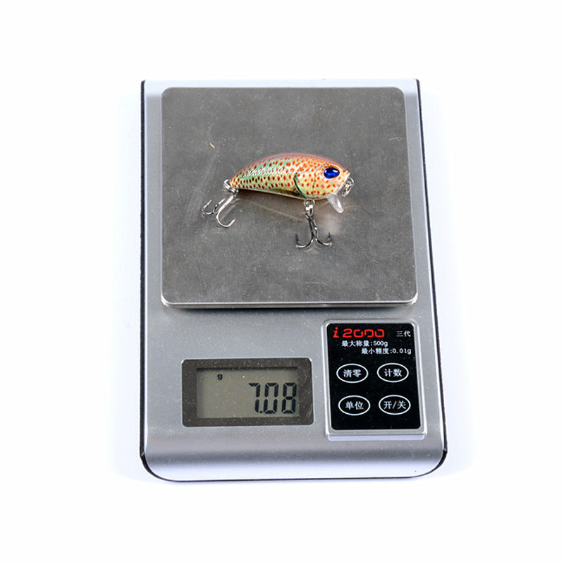 6x 5.1cm Durable ABS Fishing Lures with Sharp Hooks for Fresh/Saltwater