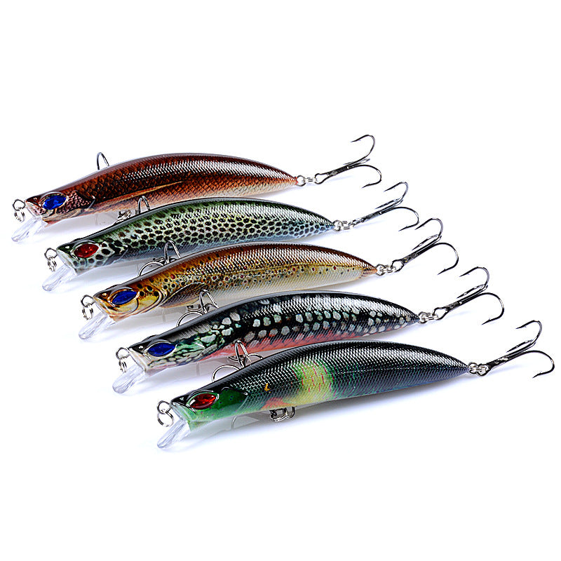 Durable ABS Hard Bait Lures 12.3CM - 5x Sharp Hook Fishing Tackle - SuperSaverAU - view 1