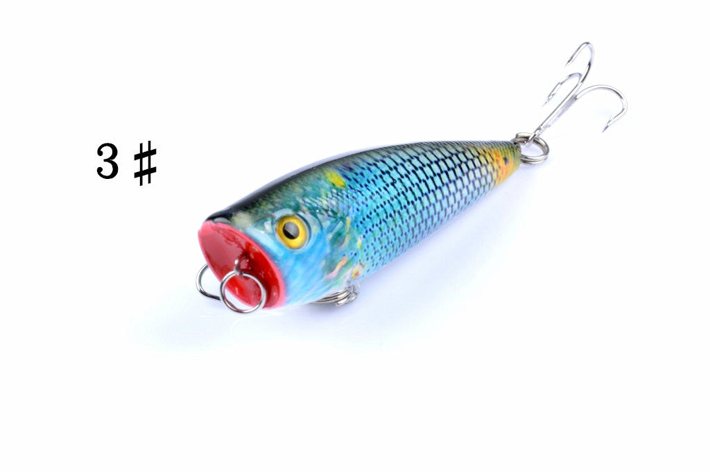 6X 6cm Durable ABS Hard Plastic Popper Fishing Lures for Fresh/Saltwater - SuperSaverAU - view 3