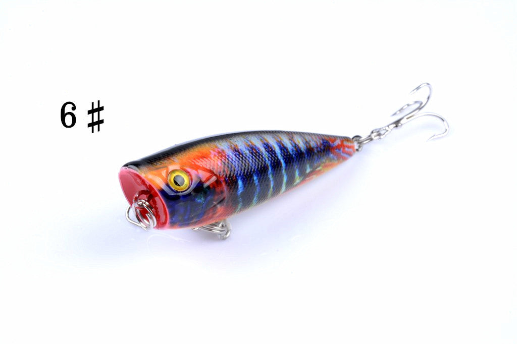 6X 6cm Durable ABS Hard Plastic Popper Fishing Lures for Fresh/Saltwater - SuperSaverAU - view 5