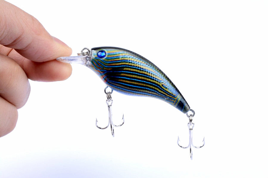 Durable ABS 7.5cm Popper Crank Bait Fishing Lure 4 Colors for Saltwater/Freshwater - SuperSaverAU - view 1