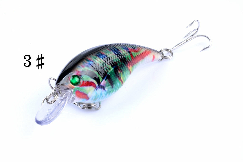 Durable ABS 7.5cm Popper Crank Bait Fishing Lure 4 Colors for Saltwater/Freshwater - SuperSaverAU - view 6