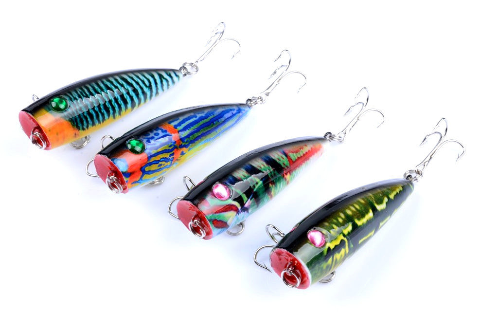 4X 6.8cm Durable ABS Hard Plastic Fishing Lures with Sharp Hooks for Saltwater/Freshwater - SuperSaverAU - view 1