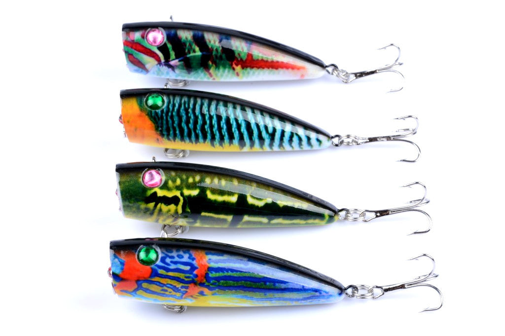 4X 6.8cm Durable ABS Hard Plastic Fishing Lures with Sharp Hooks for Saltwater/Freshwater - SuperSaverAU - view 2