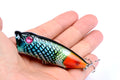 Durable ABS 6.5cm Popper Fishing Lures - 4 Colors, Sharp Hooks, Saltwater/Freshwater - SuperSaverAU - view 1