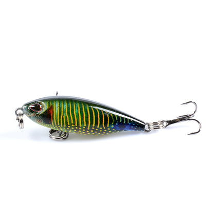 8x Fishing Lure Poppers 4.8cm Durable ABS Hard Plastic for Fresh/Saltwater
