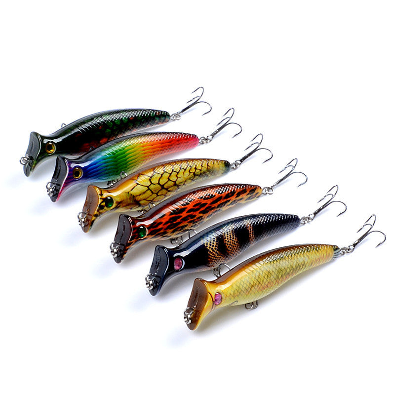 6x 12.4cm Durable ABS Fishing Lures with Sharp Hooks for Fresh/Saltwater - SuperSaverAU - view 5