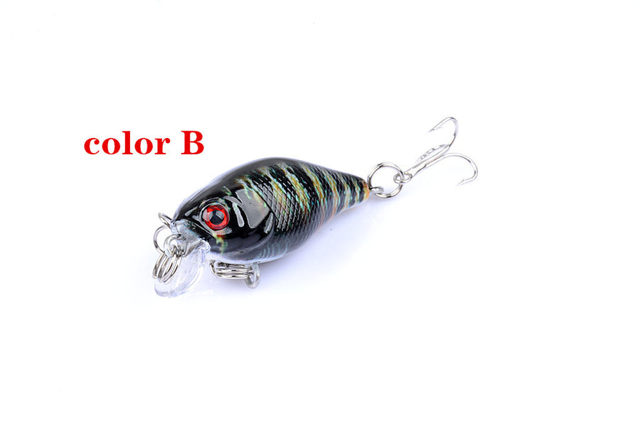 6X 4.3cm Durable ABS Hard Plastic Popper Crank Bait Fishing Lure Set - SuperSaverAU - view 1