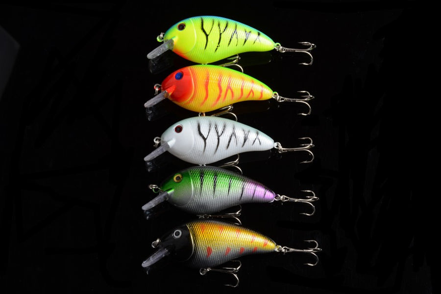 V324 8.5cm Popper Crank Bait Fishing Lure 5 Colors Saltwater Surface Tackle - SuperSaverAU - view 1