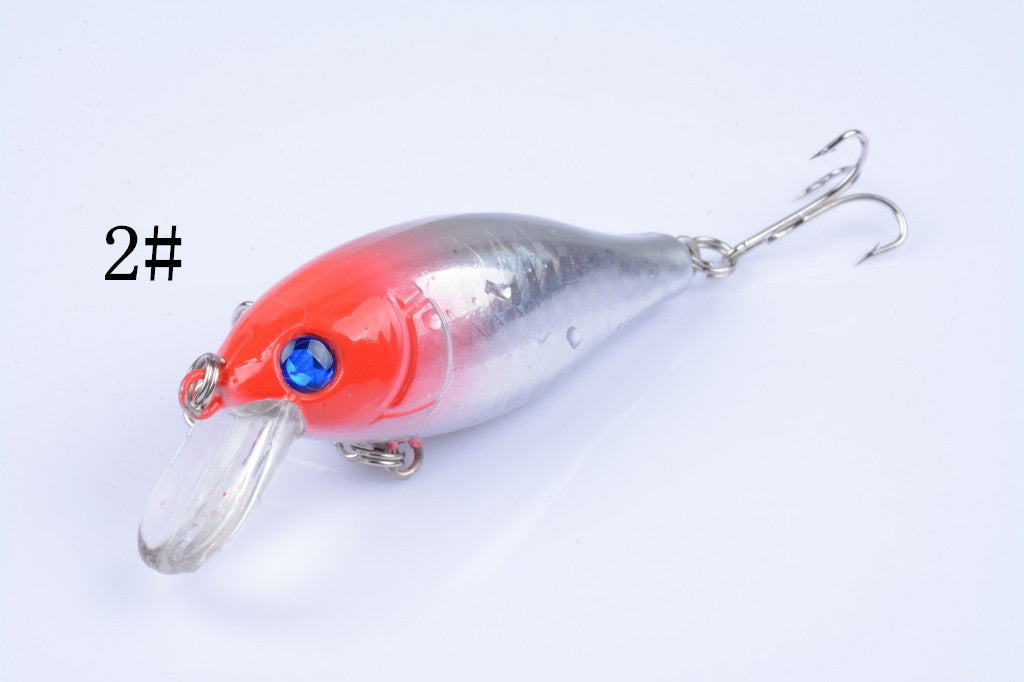Durable ABS 7.5cm Popper Crank Bait Fishing Lure 5 Colors for Saltwater/Freshwater - SuperSaverAU - view 4