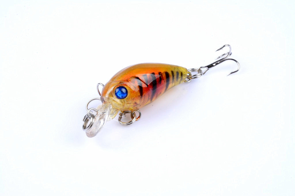 Durable ABS 4.5cm Popper Crank Bait Fishing Lure 9 Colors Saltwater/Freshwater