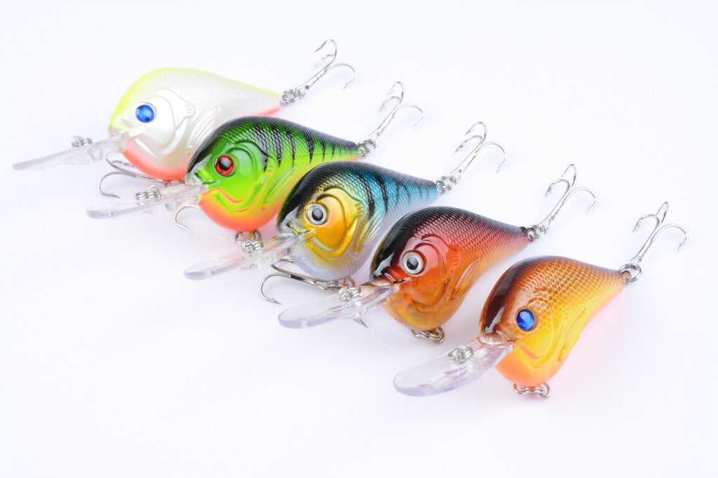 V324 5x 9.5cm Popper Fishing Lures, Durable ABS, Sharp Hooks, Saltwater/Freshwater - SuperSaverAU - view 4