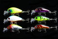 Durable ABS 4.5cm Popper Crank Bait Fishing Lure 6 Colors for Saltwater/Freshwater - SuperSaverAU - view 1