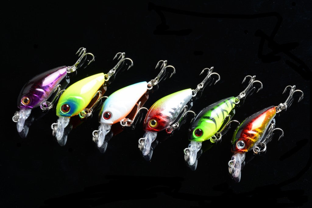 Durable ABS 4.5cm Popper Crank Bait Fishing Lure 6 Colors for Saltwater/Freshwater - SuperSaverAU - view 3