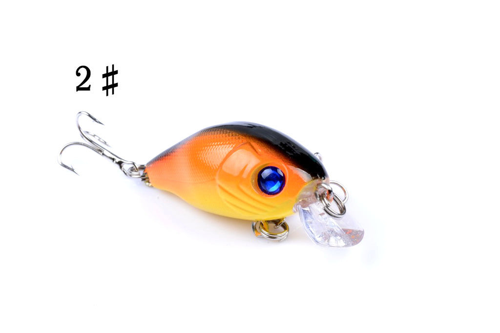 Durable ABS 5.5cm Popper Crank Bait Fishing Lure - 4 Colors, Sharp Hooks - SuperSaverAU - view 4