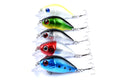 Durable ABS 5.5cm Popper Crank Bait Fishing Lure Set - 5 Colors, Sharp Hooks - SuperSaverAU - view 1