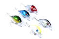Durable ABS 5.5cm Popper Crank Bait Fishing Lure Set - 5 Colors, Sharp Hooks - SuperSaverAU - view 3