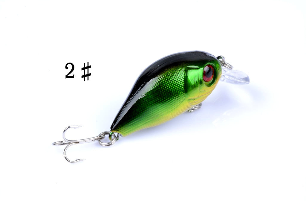 Durable ABS 5.5cm Popper Crank Bait Fishing Lure Set - 5 Colors, Sharp Hooks - SuperSaverAU - view 5