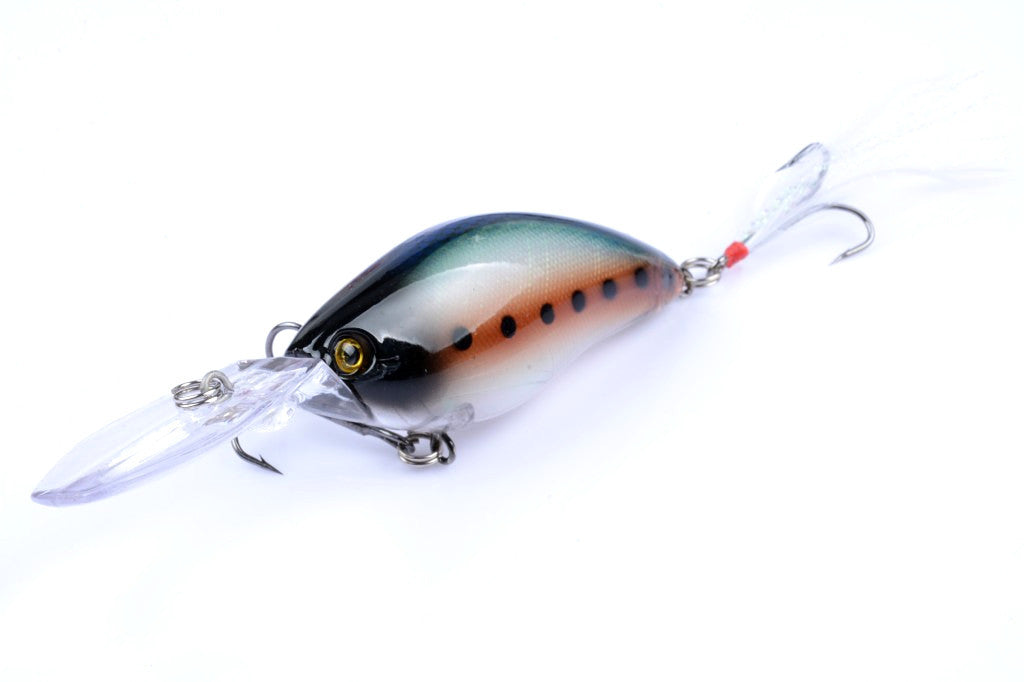 Durable ABS Hard Plastic Fishing Lures 5.5cm 11g with Sharp Hooks - 6 Colors